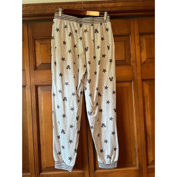 Disney Women's Mickey Mouse/Star Disney Velour Pajama Pant Pull-On Gray Size M - Picture 5 of 9